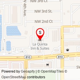 La Quinta Inn & Suites on West Hillsboro Boulevard, Deerfield Beach Florida - location map