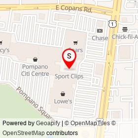 Sport Clips on Northeast 21st Street, Pompano Beach Florida - location map