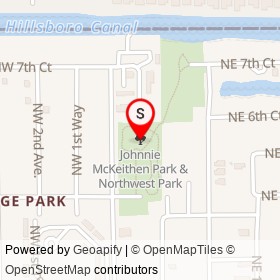 Johnnie McKeithen Park & Northwest Park on , Deerfield Beach Florida - location map