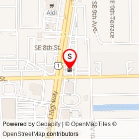 Chevron on Southeast 10th Street, Deerfield Beach Florida - location map