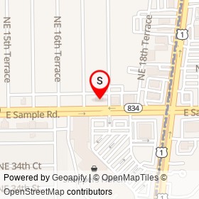 Taco Bell on Northeast 18th Avenue, Pompano Beach Florida - location map