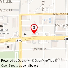 Dunkin' Donuts on West Hillsboro Boulevard, Deerfield Beach Florida - location map