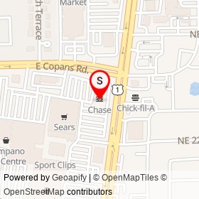 Chase on Federal Highway, Pompano Beach Florida - location map