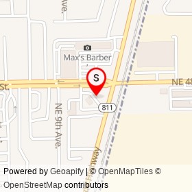 Mobil on Northeast 48th Street, Deerfield Beach Florida - location map