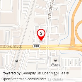 Chevron on Northwest 12th Avenue, Deerfield Beach Florida - location map