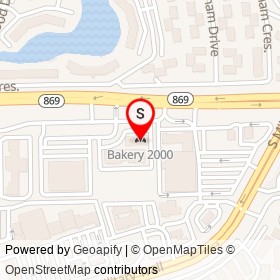 Bakery 2000 on Southwest 10th Street, Deerfield Beach Florida - location map
