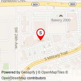 Walgreens on South Military Trail, Deerfield Beach Florida - location map