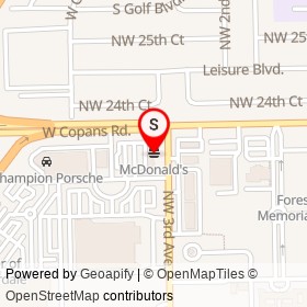 McDonald's on Northwest 3rd Avenue, Pompano Beach Florida - location map