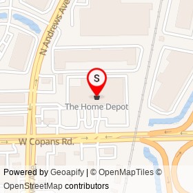 The Home Depot on West Copans Road, Pompano Beach Florida - location map
