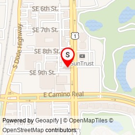 Chase on Southeast 9th Street, Boca Raton Florida - location map