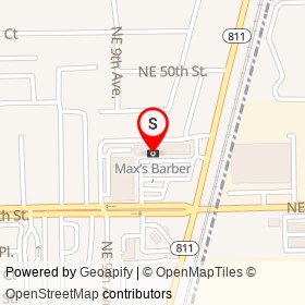 Max’s Barber on Northeast 49th Street, Deerfield Beach Florida - location map