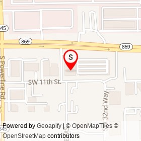Public Storage on Southwest 10th Street, Deerfield Beach Florida - location map
