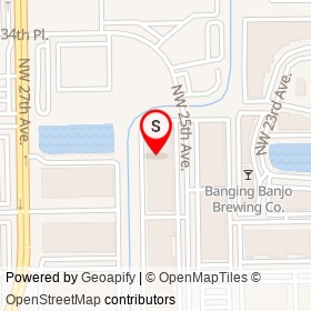 Shoreline Flooring Supplies on Northwest 25th Avenue, Pompano Beach Florida - location map