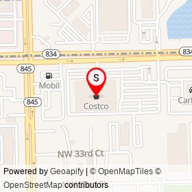 Costco on West Sample Road, Pompano Beach Florida - location map