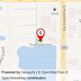 Trailhead Park on , Deerfield Beach Florida - location map
