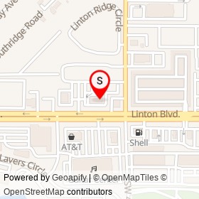 Tijuana Flats on Linton Boulevard, Delray Beach Florida - location map