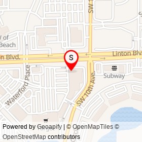 NY Nails of Delray on Linton Boulevard, Delray Beach Florida - location map