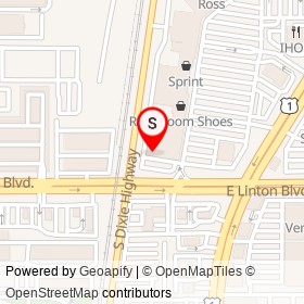Bagels with Deli on South Dixie Highway, Delray Beach Florida - location map