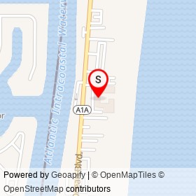 Holiday Inn Highland Beach on South Ocean Boulevard, Highland Beach Florida - location map