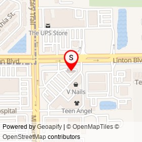 Wendy's on Linton Boulevard, Delray Beach Florida - location map