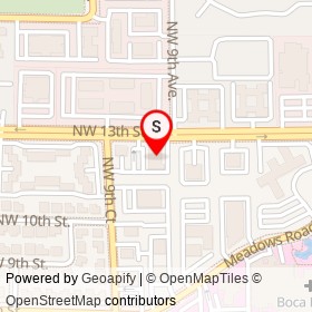 Eye Associates of Boca Raton, P.A. on Northwest 13th Street, Boca Raton Florida - location map