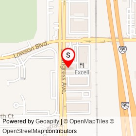 Sherwood Coin Laundry on South Congress Avenue, Delray Beach Florida - location map