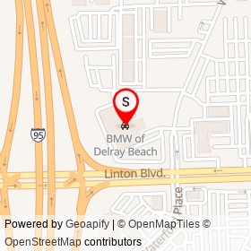 BMW of Delray Beach on Milfred Street, Delray Beach Florida - location map