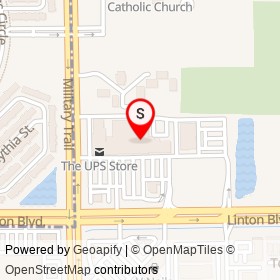 Big Lots on Military Trail, Delray Beach Florida - location map