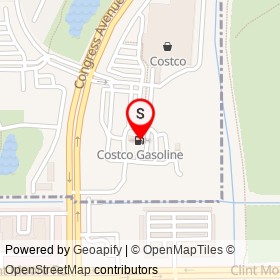 Costco Gasoline on Congress Avenue, Boca Raton Florida - location map