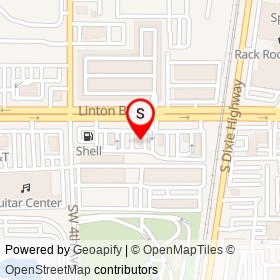 Arby's on Linton Boulevard, Delray Beach Florida - location map
