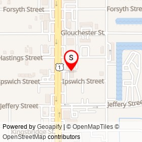 HotDog Opolis on Ipswich Street, Boca Raton Florida - location map