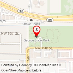 George Snow Park on , Boca Raton Florida - location map