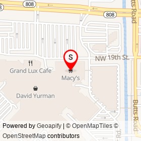 Macy's on Town Center Road, Boca Raton Florida - location map
