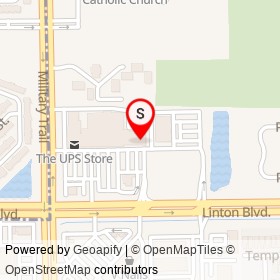 Taverna Trela on Linton Boulevard, Delray Beach Florida - location map