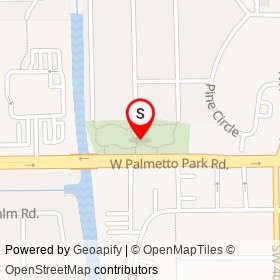 Palmetto Dune Park on , Boca Raton Florida - location map