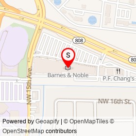 Barnes & Noble on Glades Road, Boca Raton Florida - location map
