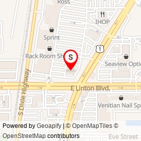 Duffy's Sports Grill on Federal Highway, Delray Beach Florida - location map