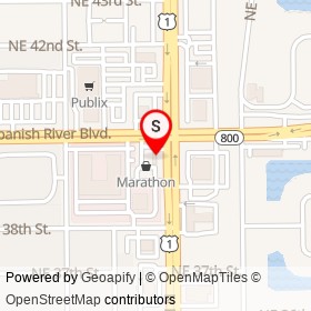 Marathon on North Federal Highway, Boca Raton Florida - location map