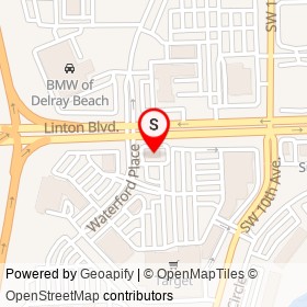 McDonald's on Linton Boulevard, Delray Beach Florida - location map