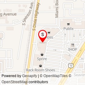 Michaels on South Dixie Highway, Delray Beach Florida - location map
