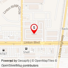 SmartStop Self Storage on Linton Boulevard, Delray Beach Florida - location map