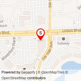 Firehouse Subs on Linton Boulevard, Delray Beach Florida - location map
