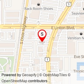 Burger King on Federal Highway, Delray Beach Florida - location map