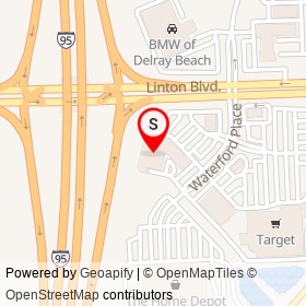 HomeGoods on Waterford Place, Delray Beach Florida - location map