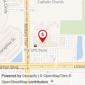 Aldi on Linton Boulevard, Delray Beach Florida - location map