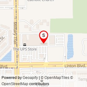 Nail Depot Delray on Linton Boulevard, Delray Beach Florida - location map