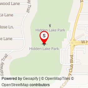 Hidden Lake Park on , Boca Raton Florida - location map