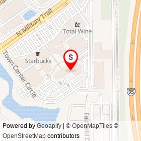 Boca Raton Marriott at Boca Center on Town Center Circle, Boca Raton Florida - location map