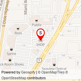 IHOP on Banyan Tree Lane, Delray Beach Florida - location map