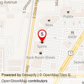 Sprint on South Dixie Highway, Delray Beach Florida - location map